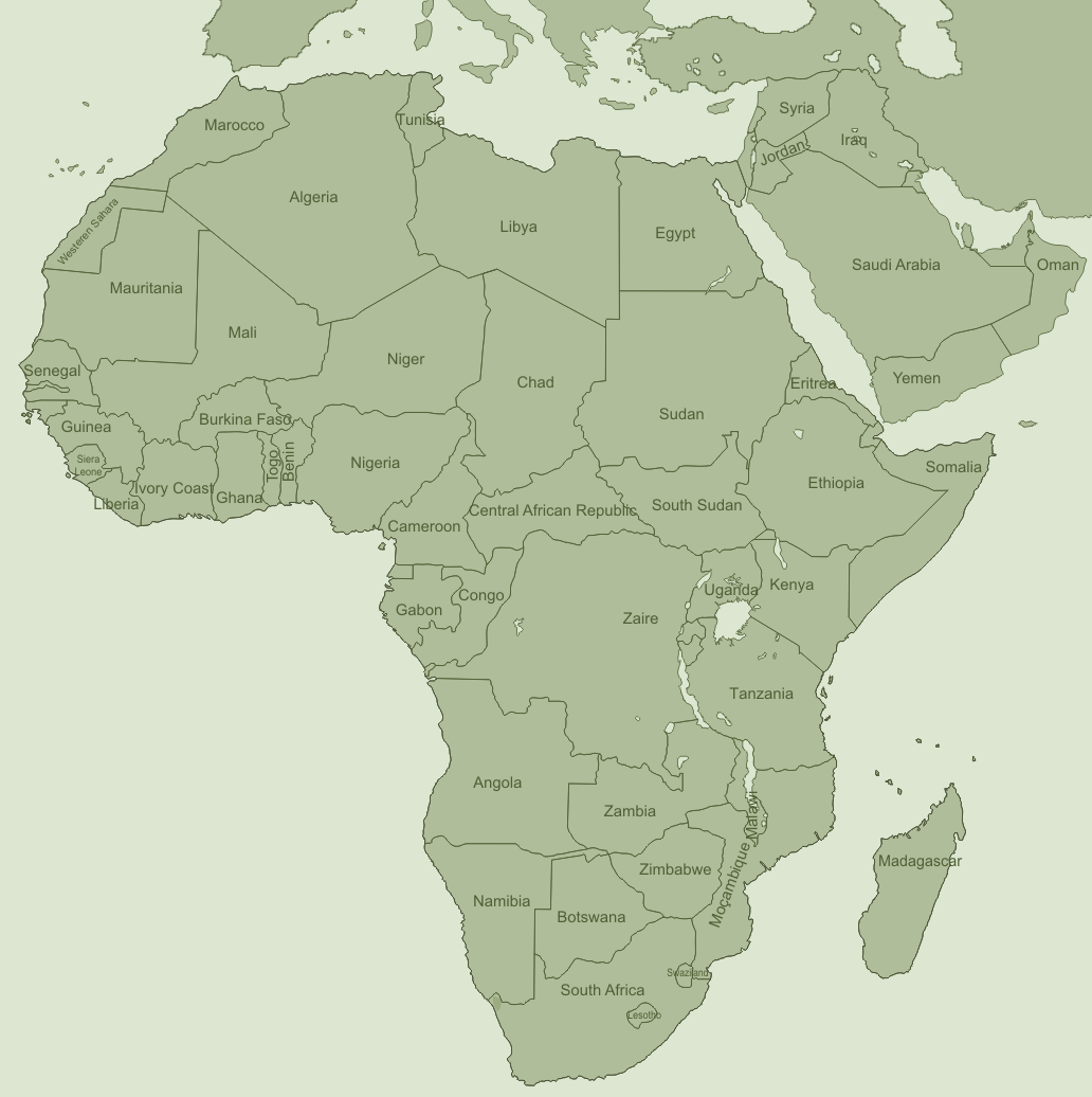 Distribution map of Richtersveldia